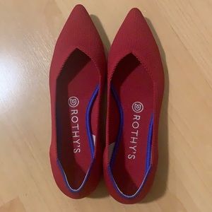 Rothy’s The Point - chili red 7.5